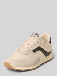 Sneakersy z mieszanki skóry z detalem z logo model 'Beja' od GANT - 45