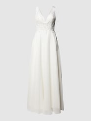 Brautkleid mit V-Ausschnitt von Laona Weiß - 29