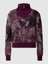 Strickpullover mit Allover-Muster von Scotch & Soda Bordeaux - 26