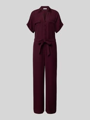 Jumpsuit aus Viskose-Lyocell-Mix von MORE & MORE Bordeaux - 1