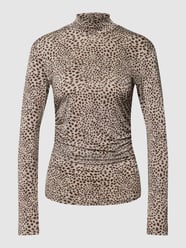 Bluse mit Allover-Muster von Liu Jo White Braun - 43