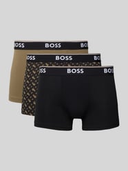 Obcisłe bokserki z mieszanka bawełny w zestaw 3 szt. od BOSS - 2