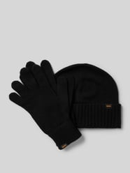 Handschoenen en muts in een set van wolmix, model 'KALIPSO' van BOSS - 10
