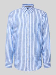 Regular Fit Leinenhemd mit Button-Down-Kragen von Christian Berg Men - 28