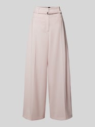 Wide Leg Stoffhose mit Bügelfalten von BOSS Pink - 5
