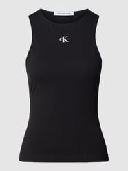 Top z nadrukiem z logo od Calvin Klein Jeans Czarny - 6