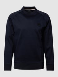 Sweatshirt mit Label-Badge Modell 'Stadler 82' von BOSS Blau - 9