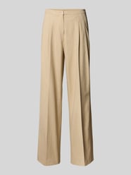 Stoffhose mit Bügelfalten und Eingrifftaschen Modell 'Maiga' von OPUS Beige - 35
