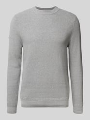 Sweter z dzianiny z prążkowanymi wykończeniami od Superdry - 7