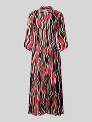 regular fit midi-jurk van pure viscose model 'Cammi' van Soyaconcept Fuchsia - 9