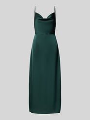 Knielanges Kleid mit Wasserfall-Ausschnitt Modell 'RAVENNA' von VILA - 5