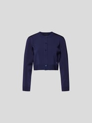 Cropped Strickjacke mit Brand-Detail von Marc Jacobs Blau - 2