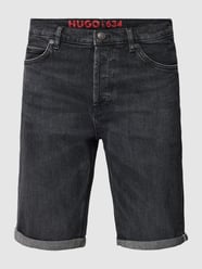 Jeansshorts mit 5-Pocket-Design von HUGO Grau - 12
