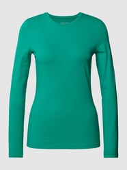 Shirt met lange mouwen en ronde hals, model 'Smilla' van Opus Groen - 2