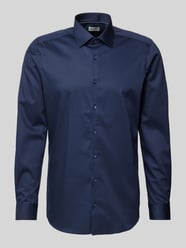 Slim Fit Business-Hemd mit Kentkragen von OLYMP Level Five Blau - 37