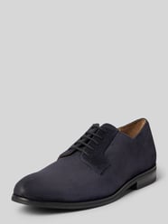 Buty sznurowane z naturalnej skóry bydlęcej model 'velluto misto' od JOOP! SHOES - 3