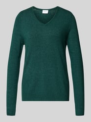 Bluzka z długim rękawem o kroju regular fit z mieszanki wiskozy model ‘Viril’ od Vila - 1