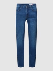 Skinny Fit Jeans im 5-Pocket-Design von REVIEW Blau / Türkis - 44