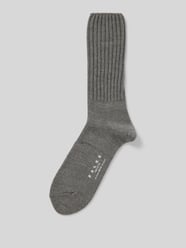 Socken aus Schurwoll-Mix mit Label-Detail Modell 'Nelson' von Falke Grau - 28