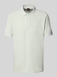 Slim fit poloshirt met labelprint, model 'Prime' van BOSS Orange - 34