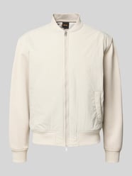 Regular Fit Bomberjacke mit Baumwoll-Anteil Modell 'ZE_SMARTCORE' von BOSS Orange Beige - 37