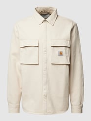Freizeithemd mit Label-Patch Modell 'MONTEREY' von Carhartt Work In Progress Weiß - 24