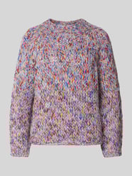 Sweter z dzianiny z prążkowanymi wykończeniami od Rich & Royal - 8