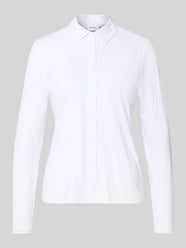 Slim fit overhemdblouse met doorknoopsluiting van comma - 26