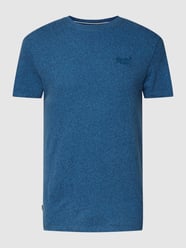 T-shirt z haftem z logo od Superdry Niebieski - 45