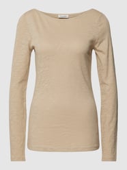 Longsleeve mit U-Boot-Ausschnitt von Marc O'Polo Beige - 11