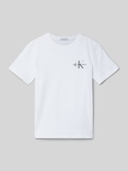 T-Shirt mit Label-Print von Calvin Klein Jeans Weiß - 27