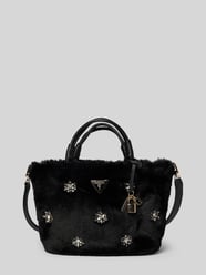 Handtasche aus Kunstfell mit Ziersteinbesatz Modell 'SHAIDA' von Guess - 3