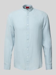 Slim fit zakelijk overhemd met maokraag, model 'Elvory' van HUGO - 4