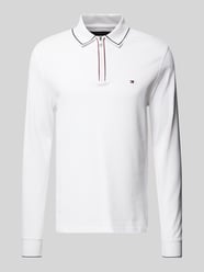 Slim Fit Poloshirt mit Label-Stitching von Tommy Hilfiger Weiß - 40