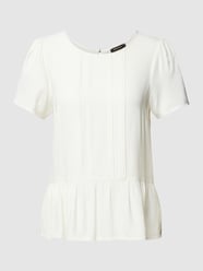 Blouseshirt van viscose met stolpplooien van More & More Wit - 31