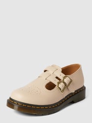 Halbschuhe aus Leder mit Dornschließen Modell 'Mary Jane' von Dr.Martens Beige - 27