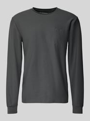 Regular fit shirt met lange mouwen van katoenmix met fijn geweven motief van Tom Tailor Denim - 13