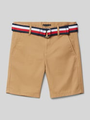 Bermudas mit Stoffgürtel von Tommy Hilfiger Teens Braun - 44