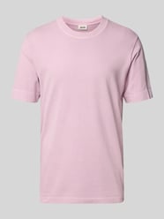 T-Shirt mit geripptem Rundhalsausschnitt Modell 'RAPHAEL' von Drykorn Pink - 6