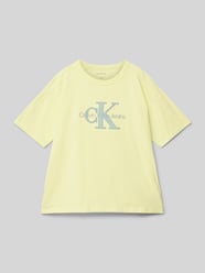 T-shirt z detalem z logo model ‘OTTOMAN’ od Calvin Klein Jeans - 21