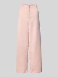 Spodnie materiałowe w kroju wide fit z kieszenią z tyłu od Jake*s Collection - 12