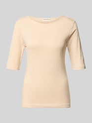 T-Shirt mit U-Boot-Ausschnitt von Christian Berg Woman Beige - 29