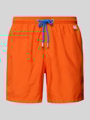 Regular Fit Badeshorts mit Label-Badge Modell 'LIGHTING PANTONE' von MC2 Saint Barth Orange - 7