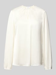 Regular Fit Bluse aus Viskose mit gelegten Falten von comma - 8