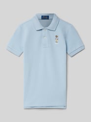 Poloshirt mit Logo-Stitching von Polo Ralph Lauren Kids Blau - 2