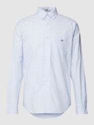 Regular Fit Freizeithemd mit Vichy-Karo Modell 'POPLIN' von Gant Blau - 44