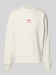 regular fit sweatshirt met Happy Hugo-print van HUGO Blue - 38