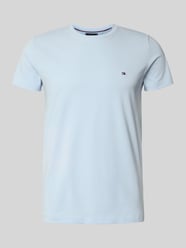 Slim fit T-shirt van een mix van katoen en elastaan van Tommy Hilfiger - 13