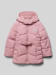 Taillierte Steppjacke mit Kapuze von Tom Tailor Rosa - 33