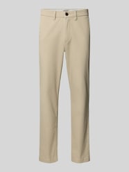 Straight Fit Chino mit Gesäßtaschen Modell 'Stollie' von JACK & JONES Beige - 19